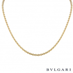 Bvlgari 18k Yellow Gold Catene Chain Necklace